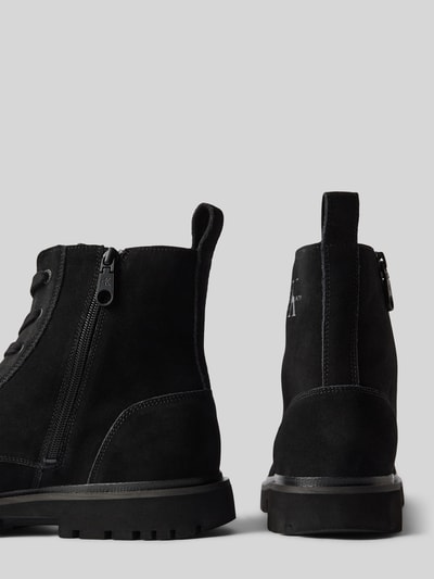 Peek & Cloppenburg Calvin Klein JeansBoots Aus Leder Mit Schnürung Modell 'EVA' In Black