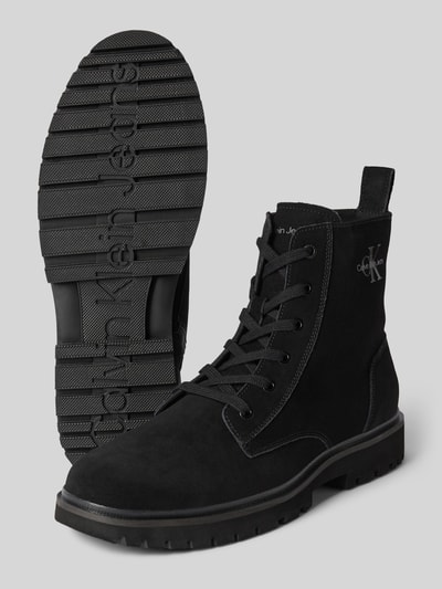 Peek & Cloppenburg Calvin Klein JeansBoots Aus Leder Mit Schnürung Modell 'EVA' In Black