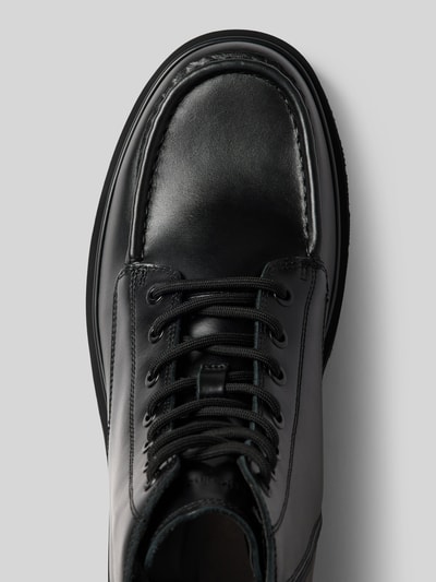 Peek & Cloppenburg Calvin Klein JeansBoots Aus Leder Mit Schnürung Und Reißverschluss In Black