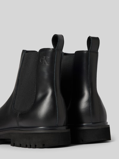 Peek & Cloppenburg Calvin Klein JeansChelsea Boots Aus Leder Mit Label-Detail In Black