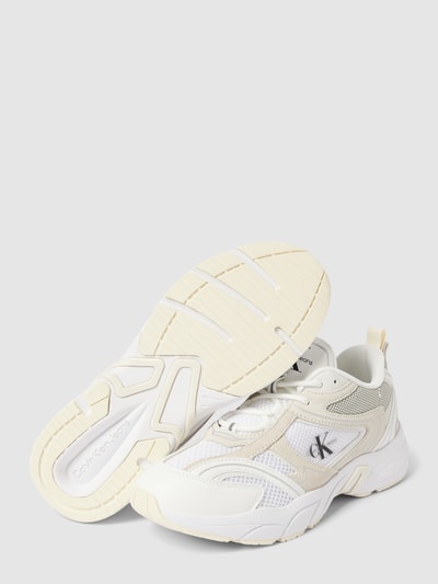 Peek & Cloppenburg Calvin Klein JeansChunky Sneaker Mit Label-Details Modell 'RETRO TENNIS' In Weiss