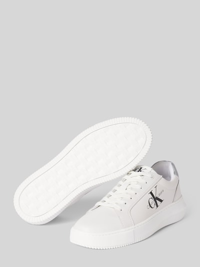Peek & Cloppenburg Calvin Klein JeansChunky Sneaker Mit Label-Print In Weiss