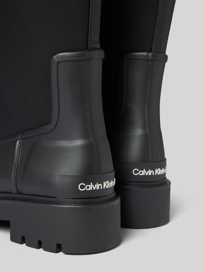 Peek & Cloppenburg Calvin Klein JeansGummistiefel Mit Elastischem Schaft Modell 'HIGH RAINBOOT NEOPRENE' In Black