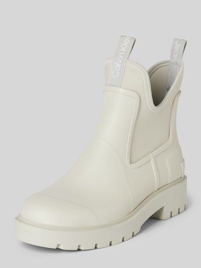 Peek & Cloppenburg Calvin Klein JeansGummistiefel mit Label-Detail in offwhite