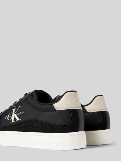 Peek & Cloppenburg Calvin Klein JeansLedersneaker Mit Label-Details Modell 'CLASSIC CUPSOLE LOW MIX' In Black