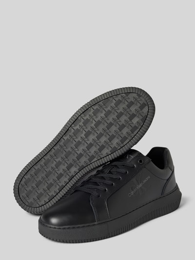 Peek & Cloppenburg Calvin Klein JeansLedersneaker Mit Label-Prägung In Black