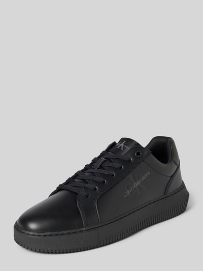 Peek & Cloppenburg Calvin Klein JeansLedersneaker mit Label-Prägung in black