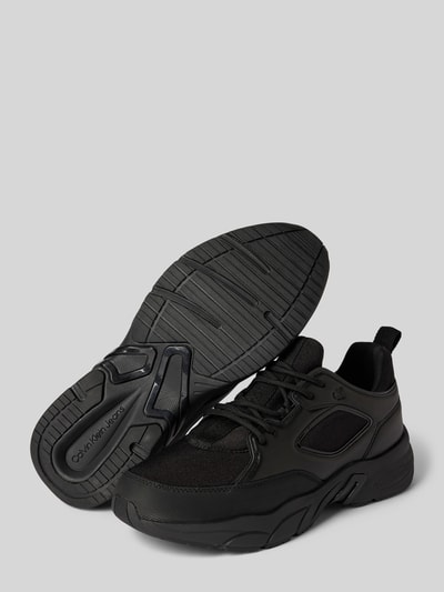 Peek & Cloppenburg Calvin Klein JeansLedersneaker Mit Label-Prägung Modell 'RETRO TENNIS LOW LACE MIX' In Black