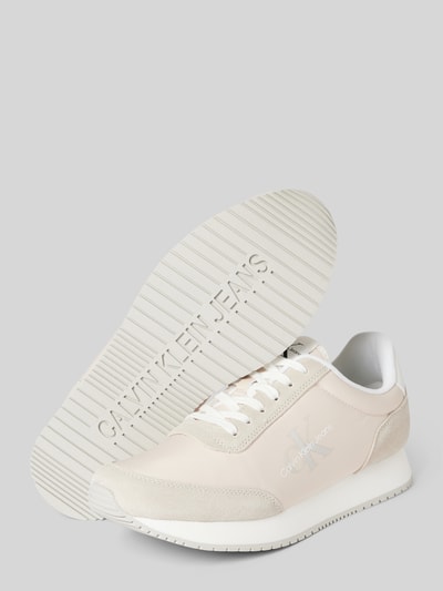 Peek & Cloppenburg Calvin Klein JeansLedersneaker Mit Label-Schriftzug Modell 'RETRO RUNNER' In Hellrosa