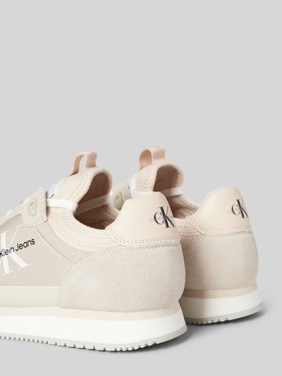 Peek & Cloppenburg Calvin Klein JeansLedersneaker Mit Label-Schriftzug In Weiss