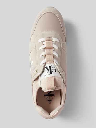 Peek & Cloppenburg Calvin Klein JeansLedersneaker Mit Label-Schriftzug In Weiss