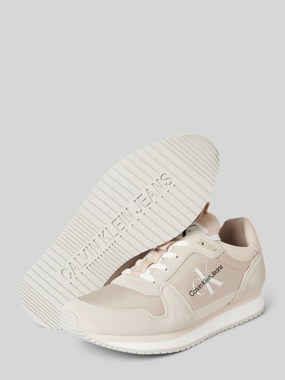 Peek & Cloppenburg Calvin Klein JeansLedersneaker Mit Label-Schriftzug In Weiss