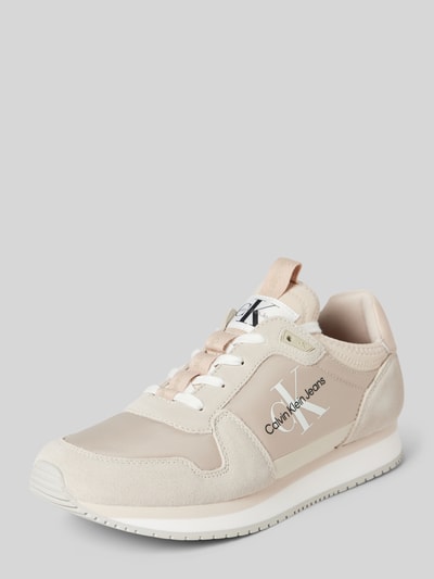 Peek & Cloppenburg Calvin Klein JeansLedersneaker mit Label-Schriftzug in weiss