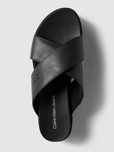 Peek & Cloppenburg Calvin Klein JeansPlateauschuhe Aus Echtem Leder In Black