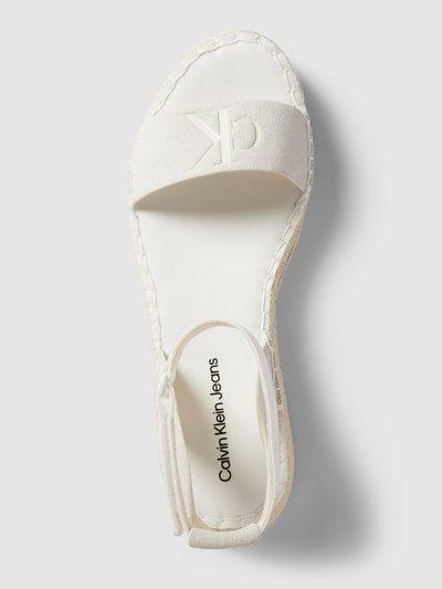 Peek & Cloppenburg Calvin Klein JeansSandalette In Unifarbenem Design In Weiss