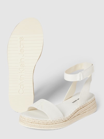 Peek & Cloppenburg Calvin Klein JeansSandalette In Unifarbenem Design In Weiss