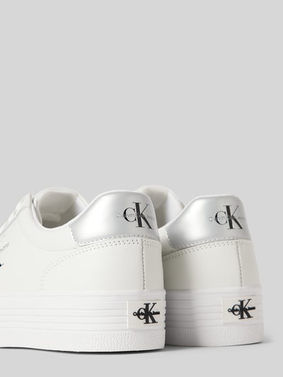 Peek & Cloppenburg Calvin Klein JeansSneaker Aus Leder Mit Label-Detail Modell 'VULC' In Weiss