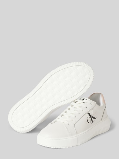 Peek & Cloppenburg Calvin Klein JeansSneaker Aus Leder Mit Label-Detail Modell 'CHUNKY' In Weiss