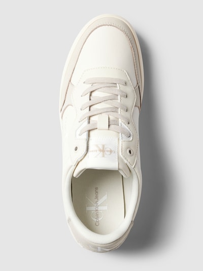Peek & Cloppenburg Calvin Klein JeansSneaker Aus Leder Mit Logo-Prägung Modell 'CLASSIC CUPSOLE' In Offwhite