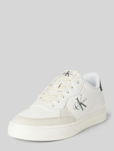 Peek & Cloppenburg Calvin Klein JeansSneaker mit Label-Details Modell 'CLASSIC' in weiss