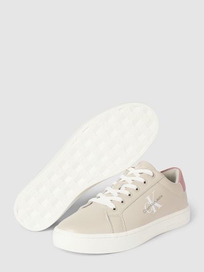 Peek & Cloppenburg Calvin Klein JeansSneaker Mit Label-Print In Beige