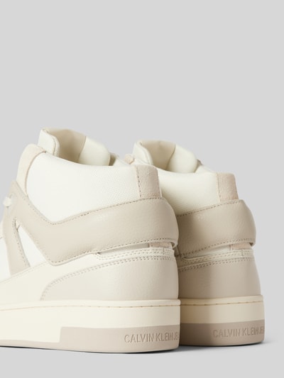 Peek & Cloppenburg Calvin Klein JeansSneaker Mit Label-Print Modell 'BASKET CUP' In Offwhite