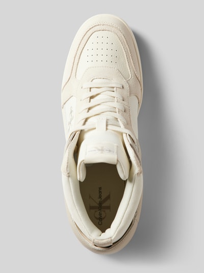 Peek & Cloppenburg Calvin Klein JeansSneaker Mit Label-Print Modell 'BASKET CUP' In Offwhite