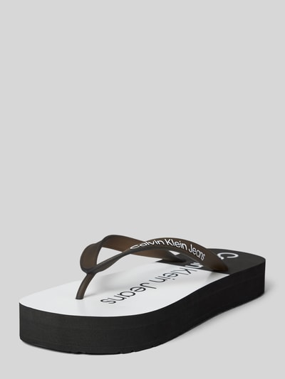 Peek & Cloppenburg Calvin Klein JeansZehentrenner mit Label-Print in black