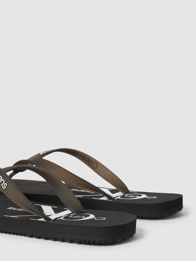 Peek & Cloppenburg Calvin Klein JeansZehentrenner Mit Label-Prints In Black