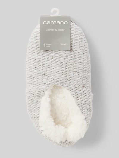 Peek & Cloppenburg CamanoHausschuhe Mit Grobstrick In Hellgrau