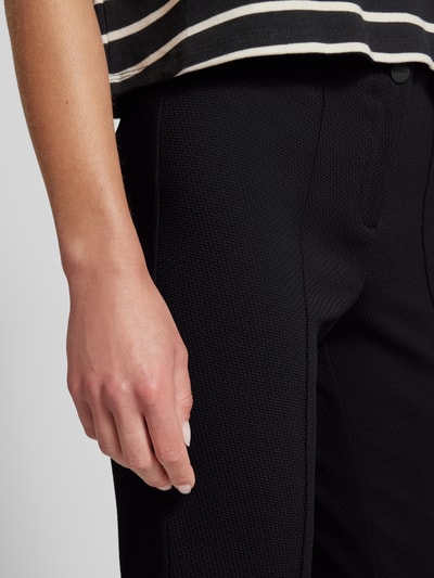 Peek & Cloppenburg CambioBootcut Stoffhose Mit Strukturmuster Modell 'ROS EASY KICK' In Black