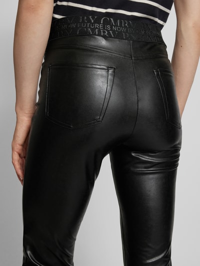 Peek & Cloppenburg CambioRegular Fit Lederhose Mit Elastischem Label-Bund In Black
