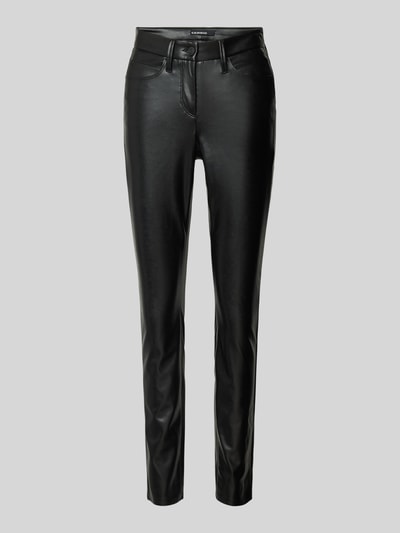 Peek & Cloppenburg CambioSlim Fit Hose In Leder-Optik Modell 'RAY' In Black