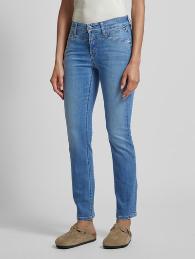 Peek & Cloppenburg CambioSlim Fit Jeans Mit Ziernähten Modell 'PARLA SEAM' In Hellblau