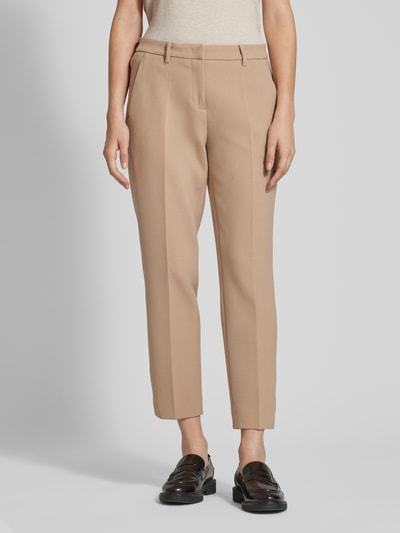 Peek & Cloppenburg CambioStoffhose Mit Bügelfalten Modell 'KRYSTAL' In Camel