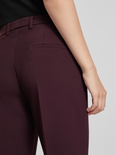 Peek & Cloppenburg CambioStoffhose Mit Bügelfalten Modell 'KRYSTAL' In Bordeaux