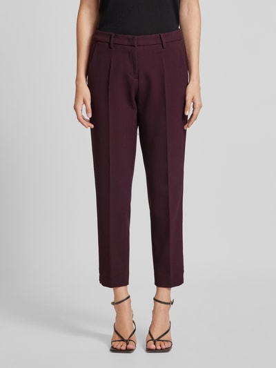 Peek & Cloppenburg CambioStoffhose Mit Bügelfalten Modell 'KRYSTAL' In Bordeaux