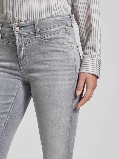 Peek & Cloppenburg CambioStraight Fit Jeans Mit Ziernähten Modell 'PARLA SEAM' In Hellgrau