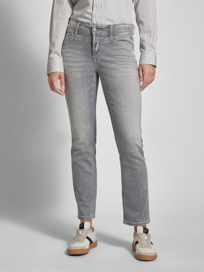 Peek & Cloppenburg CambioStraight Fit Jeans Mit Ziernähten Modell 'PARLA SEAM' In Hellgrau