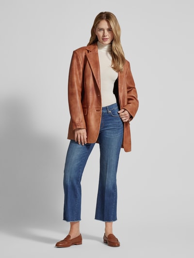 Peek & Cloppenburg CambioStraight Leg Jeans in verkürzter Passform Modell 'FRANCESCA' in blau