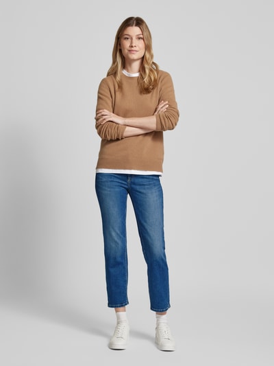 Peek & Cloppenburg CambioUsed-Look-Jeans in verkürzter Passform Modell 'PIPER' in blau