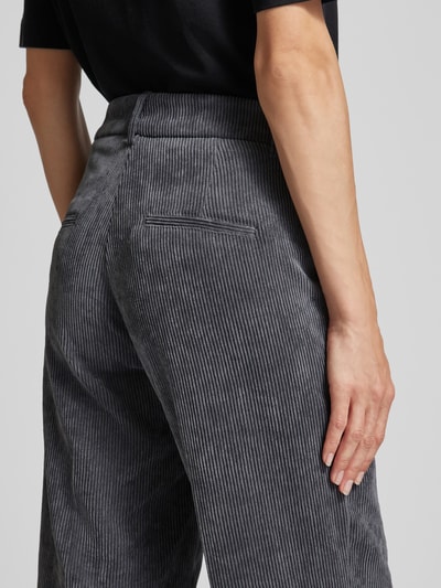 Peek & Cloppenburg CambioWide Leg Cordhose Mit Gürtelschlaufen In Dunkelgrau