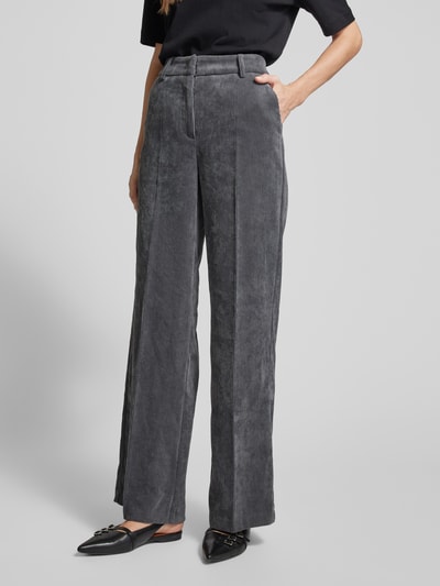 Peek & Cloppenburg CambioWide Leg Cordhose Mit Gürtelschlaufen In Dunkelgrau