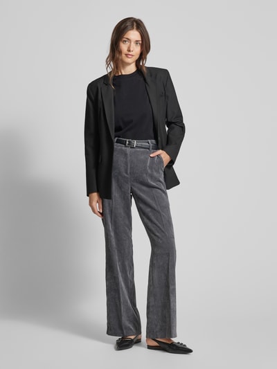 Peek & Cloppenburg CambioWide Leg Cordhose mit Gürtelschlaufen in dunkelgrau