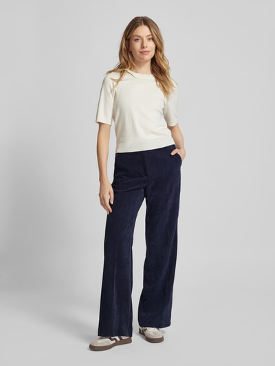 Peek & Cloppenburg CambioWide Leg Cordhose mit Gürtelschlaufen in marine
