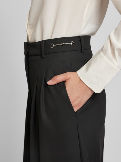Peek & Cloppenburg CambioWide Leg Stoffhose Mit Bundfalten Modell 'ANNY' In Black