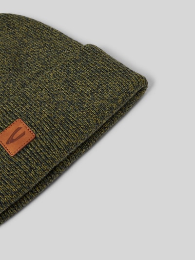 Peek & Cloppenburg Camel ActiveBeanie Mit Logo-Badge In Oliv