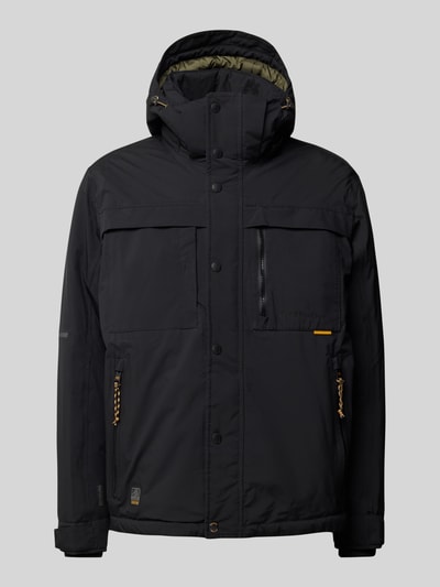 Peek & Cloppenburg Camel ActiveFunktionsjacke Mit Kapuze In Black