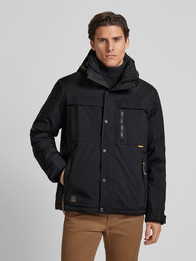 Peek & Cloppenburg Camel ActiveFunktionsjacke Mit Kapuze In Black