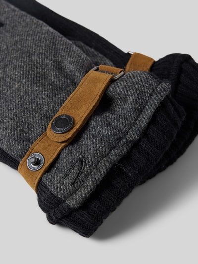 Peek & Cloppenburg Camel ActiveHandschuhe Mit Druckknopfverschluss In Anthrazit